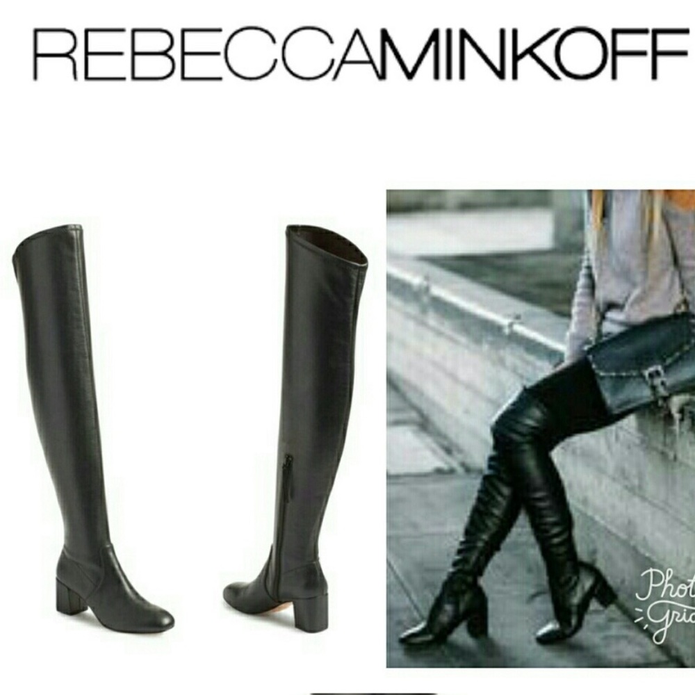 Rebecca Minkoff | Lauren Vegan Leather Over the Knee Boot size 7.5